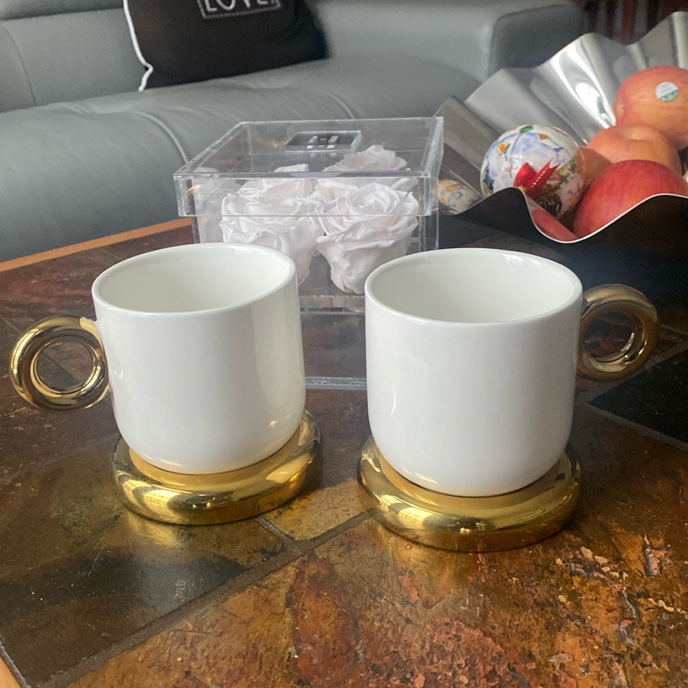 2 ceramic cups from Anthropologie